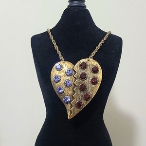 BJ Huge Broken Heart Necklace